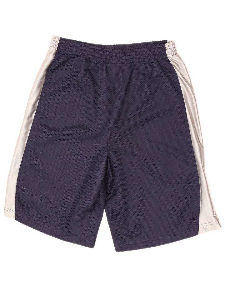 Pantaloni scurți sport Majestic pentru bărbați, medii, albastru marin, poliester color bloc