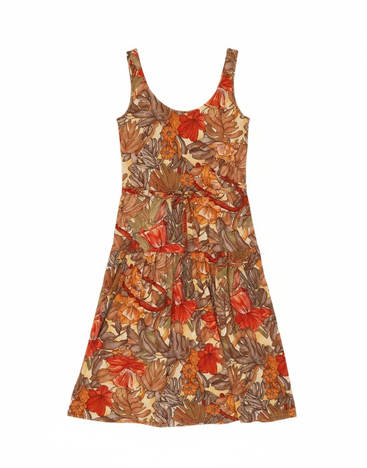 ST MICHAEL Womens Sundress UK 12 Medium Multicoloured Floral Viscose