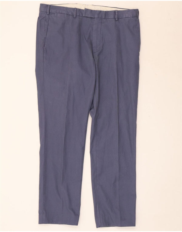 Pantaloni de costum Polo Ralph Lauren Slim Fit pentru bărbați L36 L32 Bumbac albastru