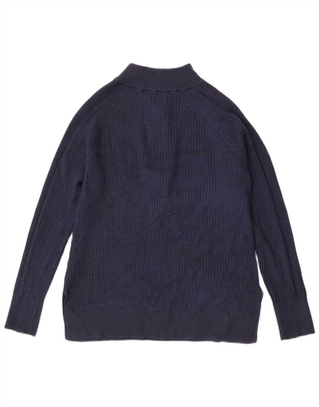 Pulover pentru femei Marks & Spencer, cu fermoar, cu gât, UK 10 Mic, bleumarin
