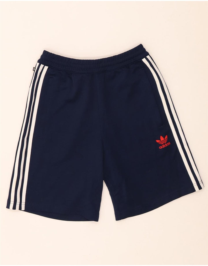 Pantaloni scurți sport pentru bărbați Adidas, poliester, albastru mic