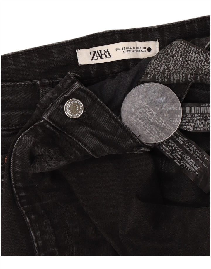 Blugi evazați pentru femei Zara EU 40 Medium W30 L30 Bumbac negru