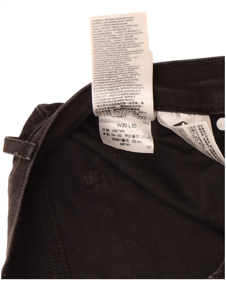 Blugi Levi's Curvy Bootcut W30 L26, bumbac negru