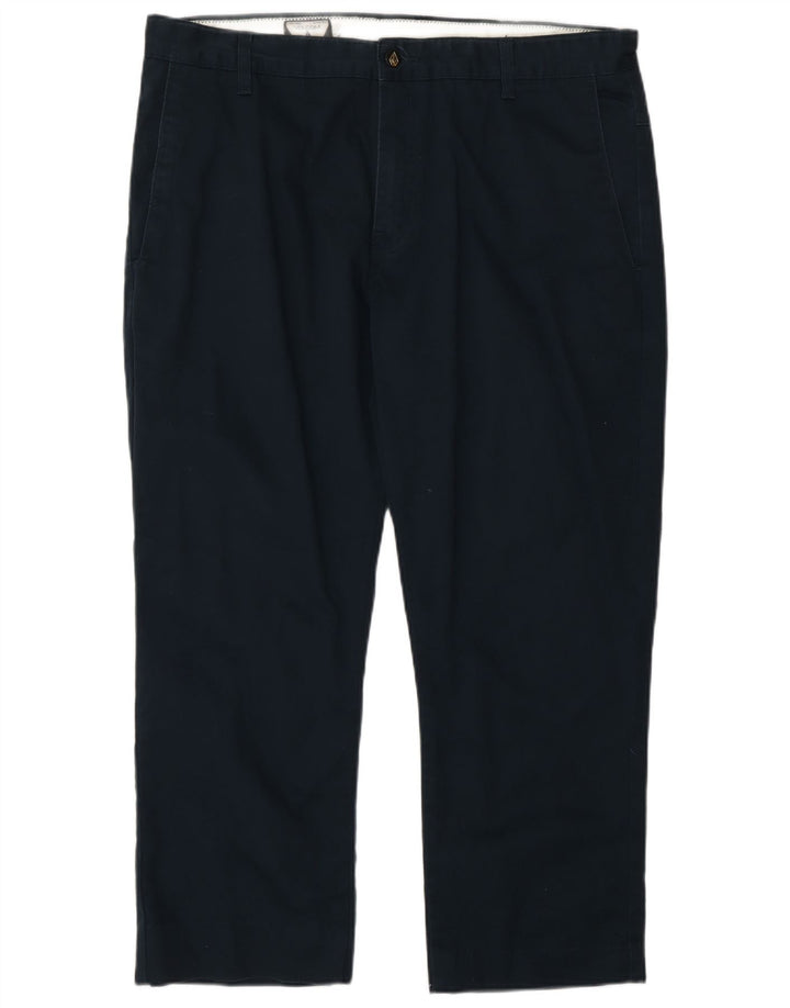 Pantaloni chino drept pentru bărbați Volcom W36 L26 bleumarin