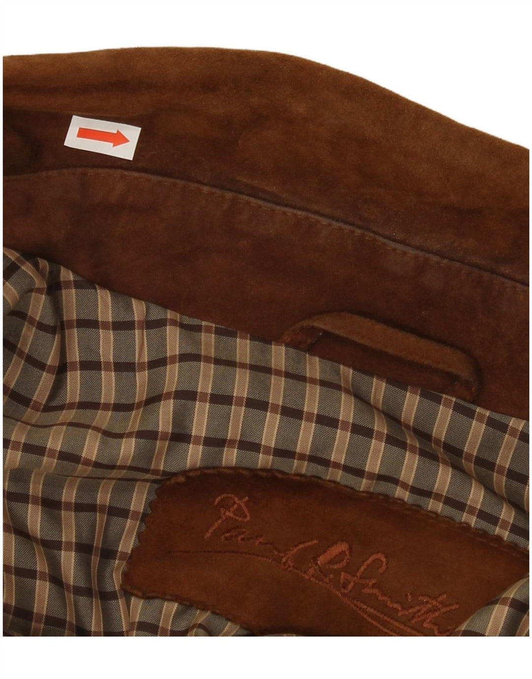 PAUL SMITH Jachetă de piele intoarsa pentru barbati IT 50 mare maro din piele