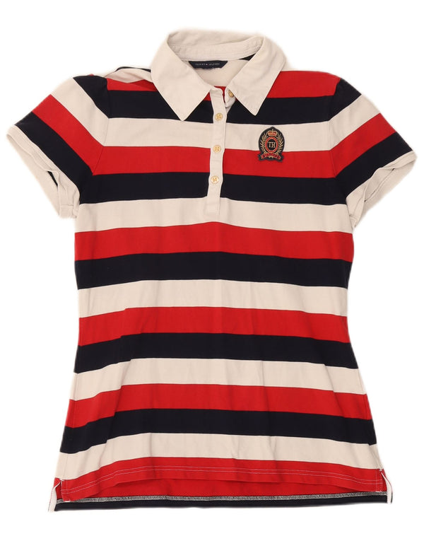 Tricou polo Tommy Hilfiger Rugby pentru femei UK 12 Medium, multicolor, cu dungi
