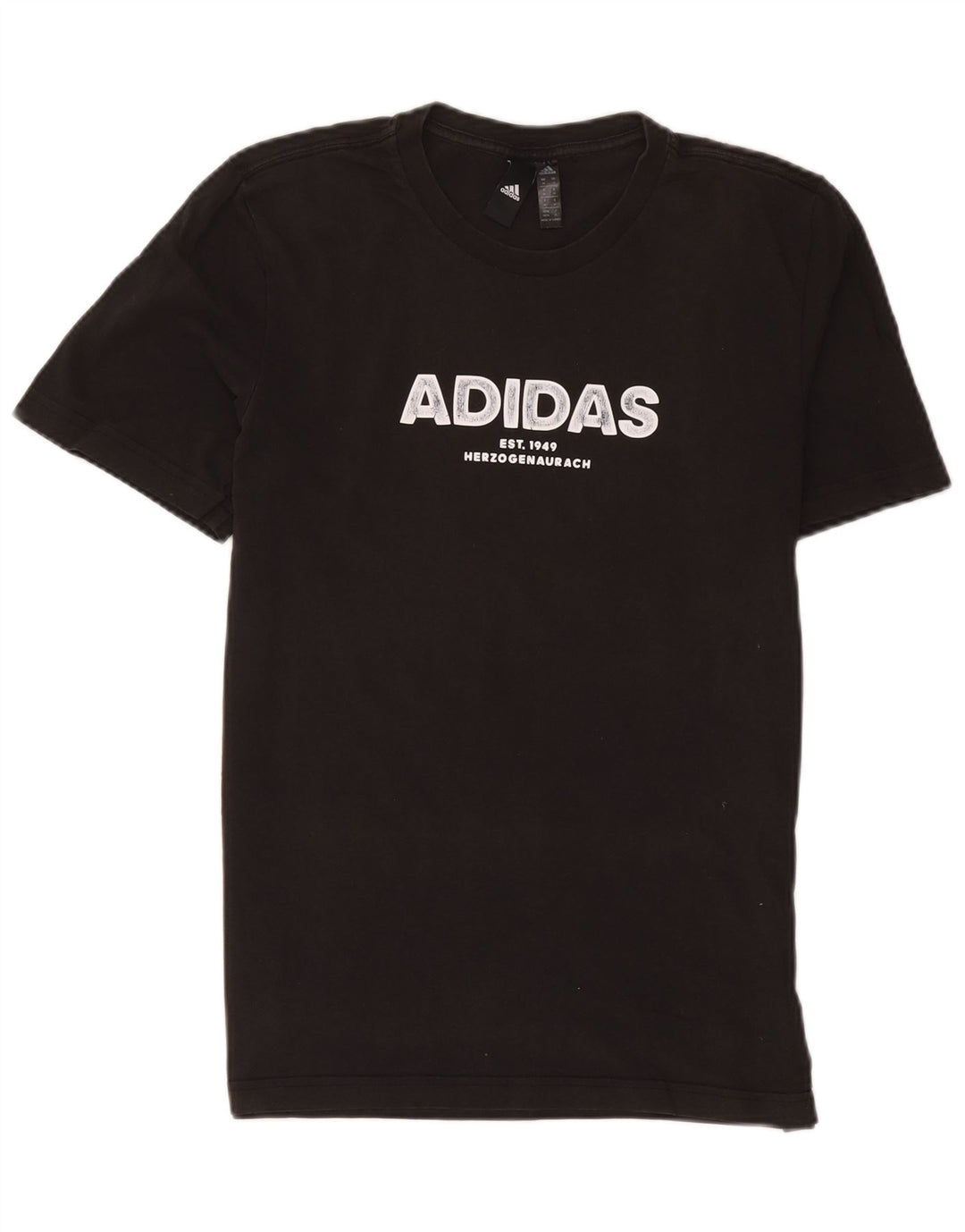 Tricou grafic Adidas pentru bărbați Top mediu negru bumbac