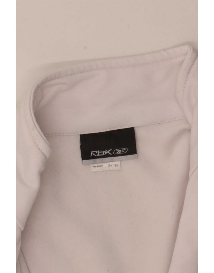 Jachetă de trening Reebok pentru femei UK 12 Medium White Colorblock Poliester