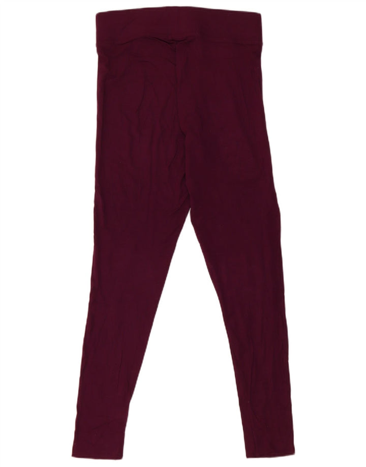 Leggings pentru damă Marks & Spencer UK 10 mic, viscoză burgundy