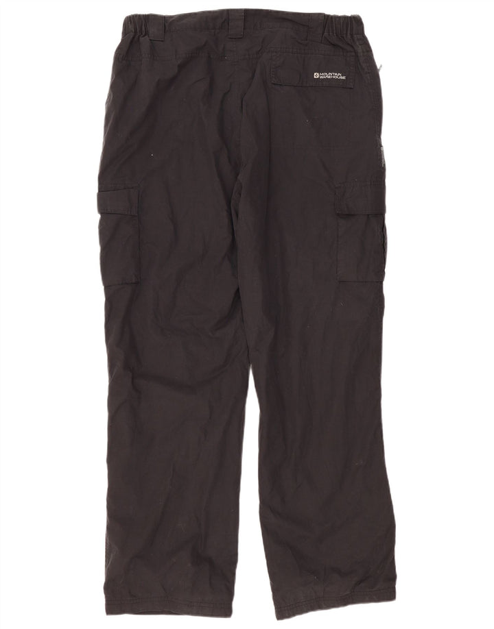 MOUNTAIN WAREHOUSE Pantaloni cargo drepti pentru bărbați W38 L32 Poliester negru