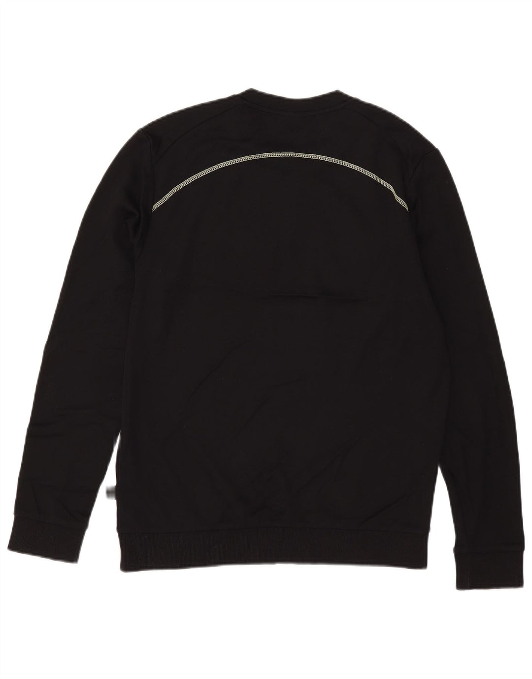 Hanorac grafic pentru bărbați Hugo Boss Pulover mare din bumbac negru