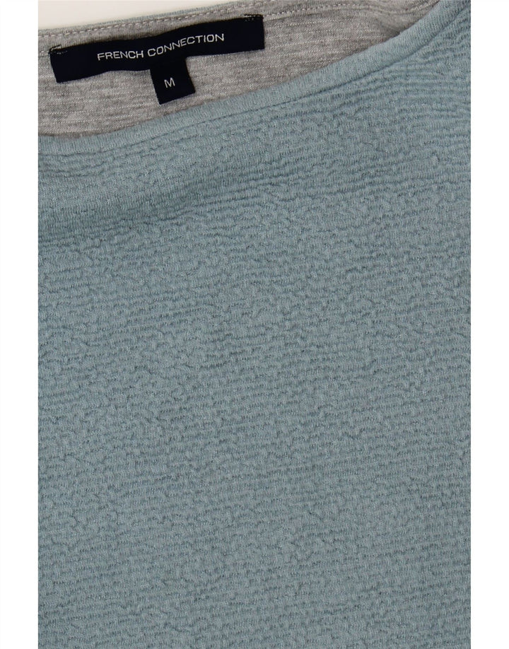 FRENCH CONNECTION Womens Boat Neck Jumper Sweater UK 14 Medium Blue Vintage French Connection and Second-Hand French Connection from Messina Hembry 