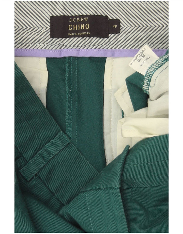 Pantaloni scurti chino pentru femei J. CREW US 4 Small W32 Bumbac verde