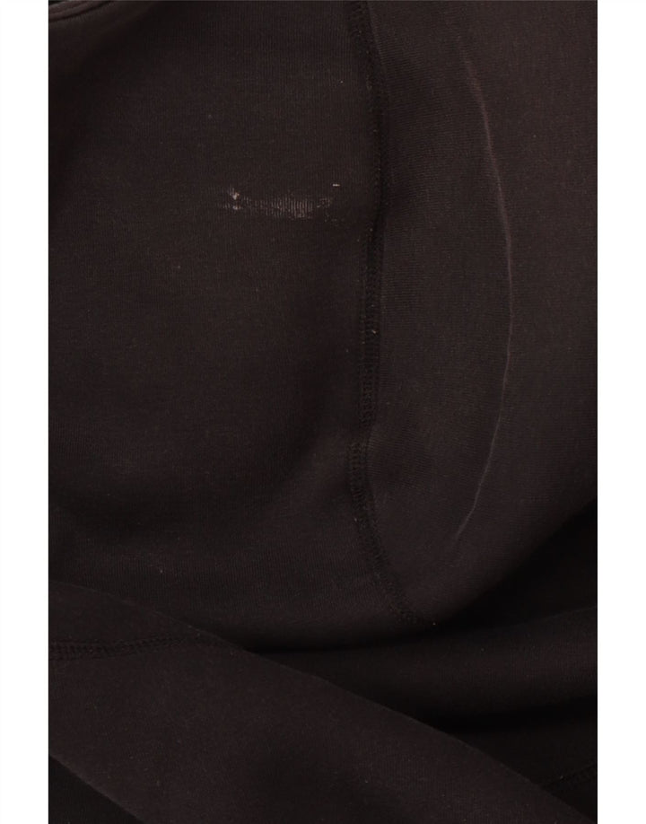 Pulover Nike pentru bărbați, cu fermoar, bumbac mediu negru