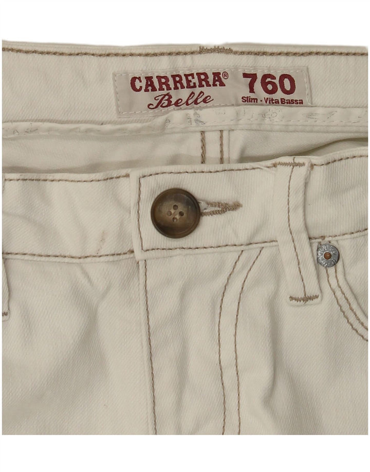 CARRERA blugi subțiri de damă W30 L30 alb