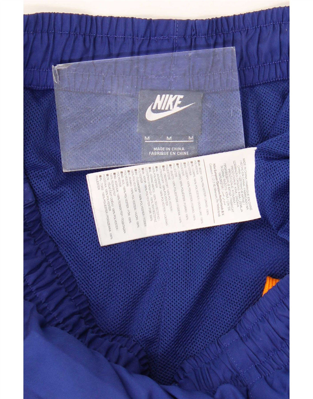Pantaloni scurți sport Nike pentru bărbați, poliester, albastru, mediu