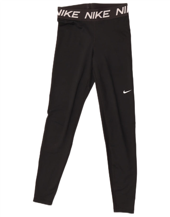 Leggings Nike Dri Fit Graphic pentru femei UK 8 Small Black
