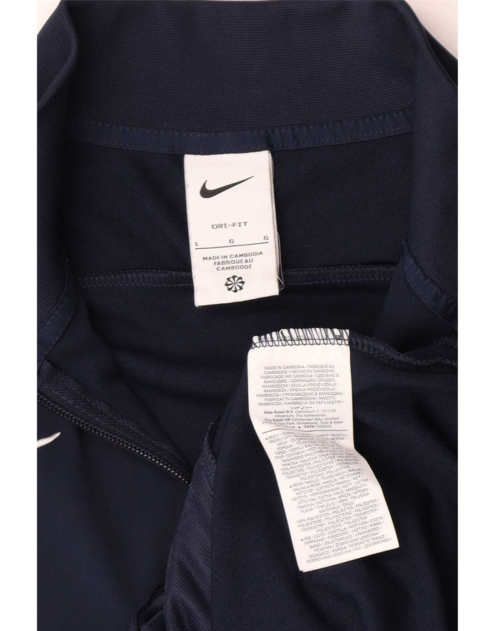 Jachetă de top pentru trening Nike Dri Fit pentru bărbați, mare, albastru bleumarin