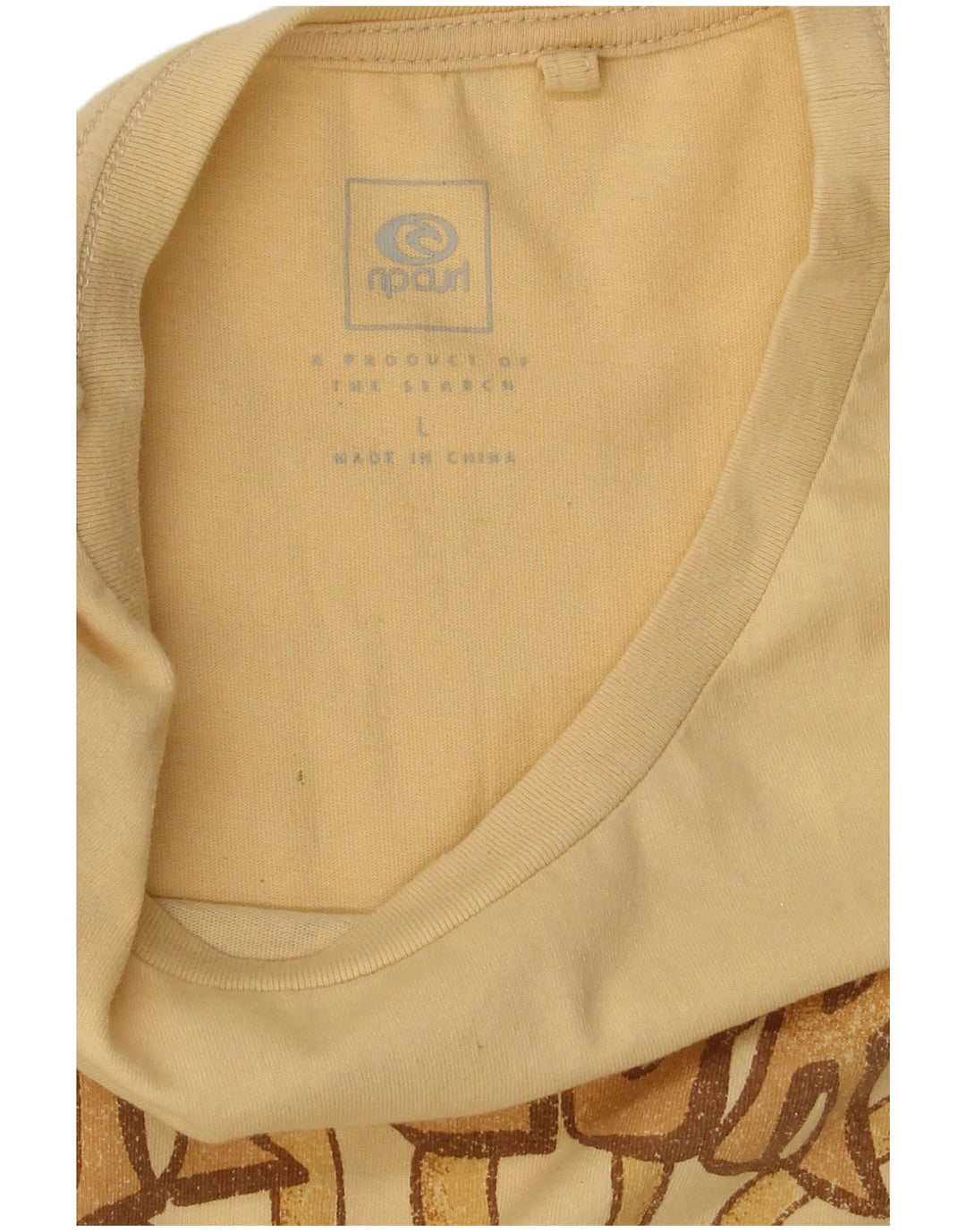 Tricou grafic pentru bărbați Rip Curl Top Large Yellow Beach