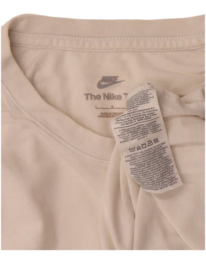 Tricou pentru bărbați Nike Top mare, alb, bumbac