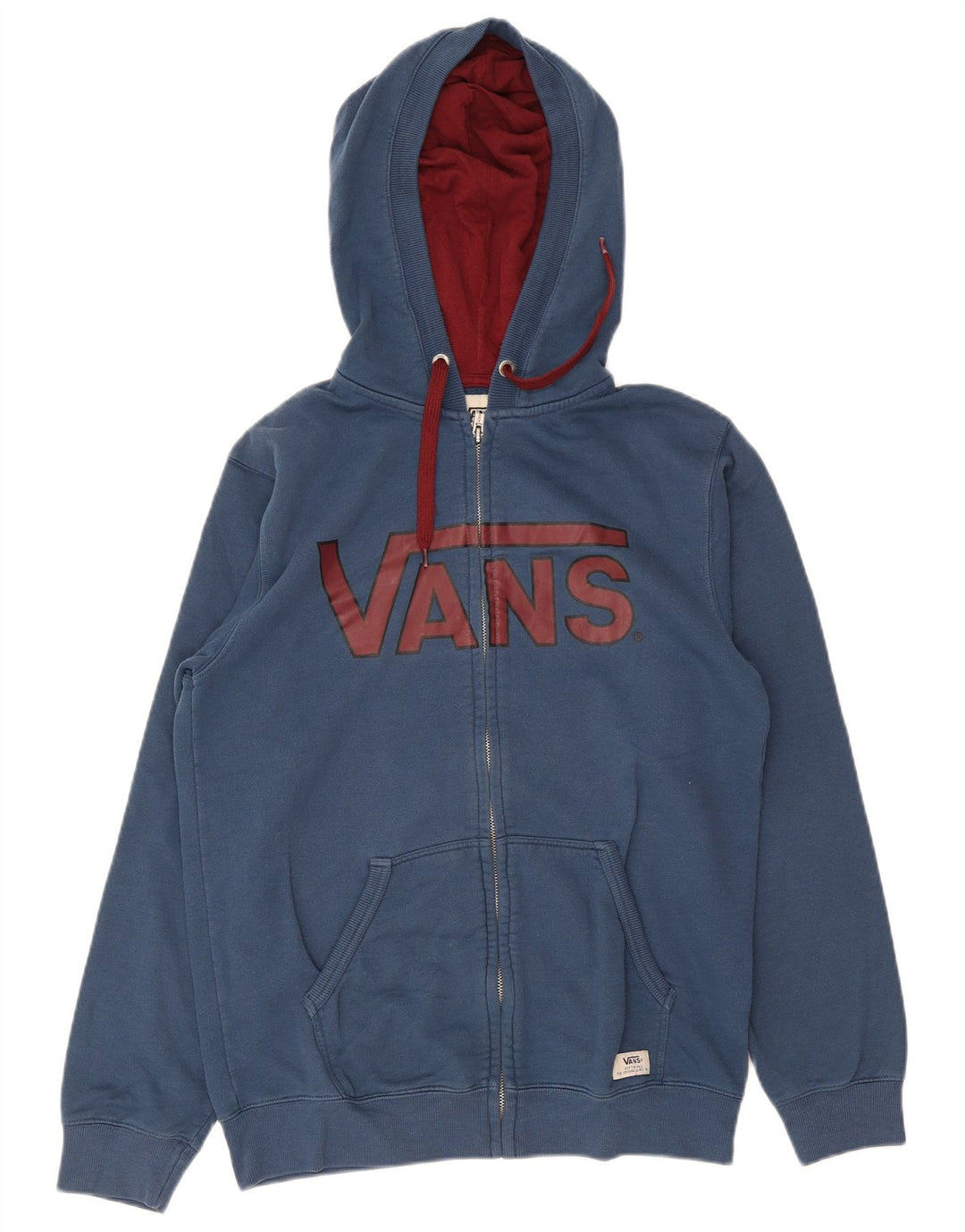 Pulover Vans Graphic Zip pentru bărbați, bumbac albastru mediu