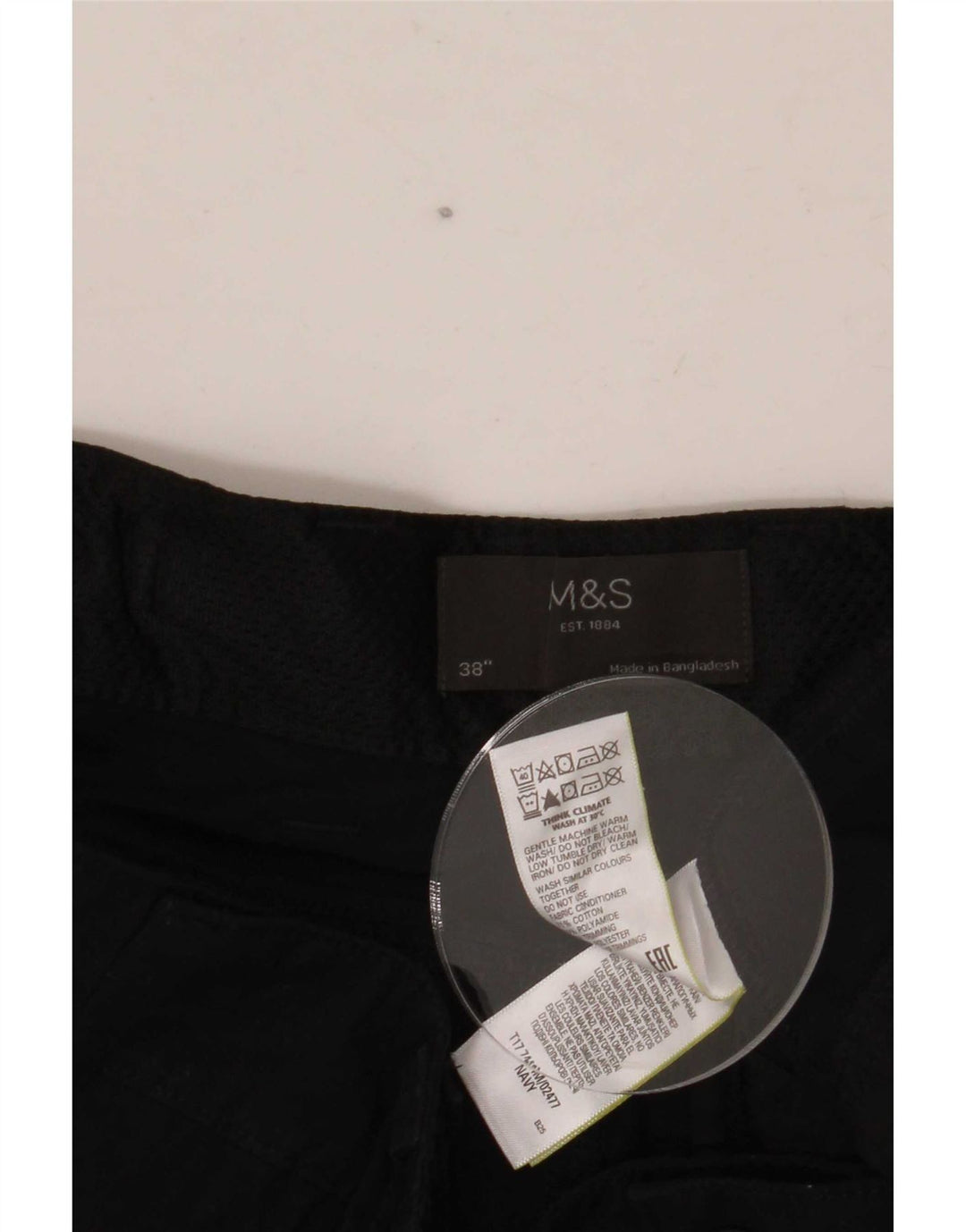 Pantaloni scurți cargo pentru bărbați Marks & Spencer W38 XL, bumbac bleumarin
