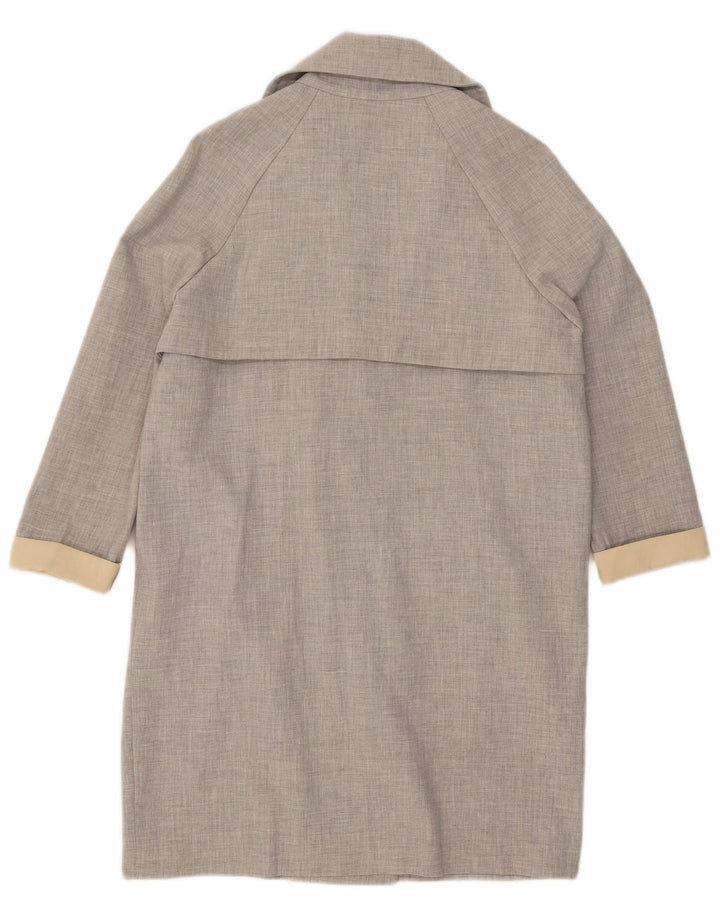 Trenci supradimensionat pentru femei Topshop UK 8 Poliester gri mic