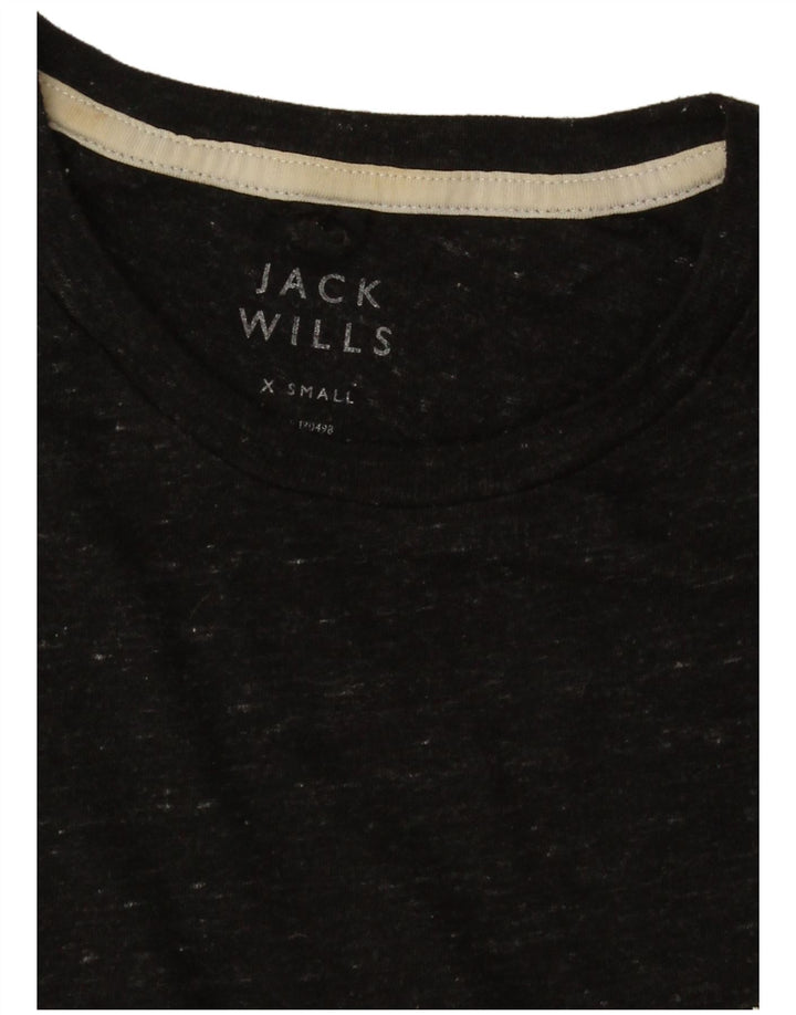 Tricou Jack Wills pentru bărbați Top XS Negru Flecked