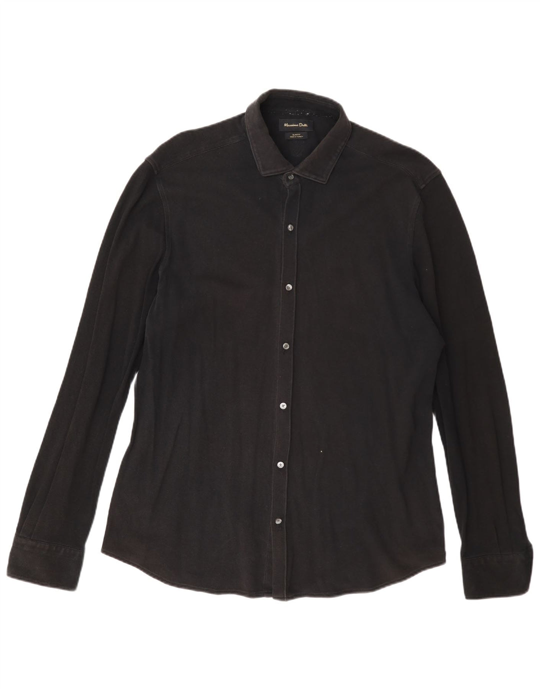 Cămașă Massimo Dutti pentru bărbați slim fit XL negru