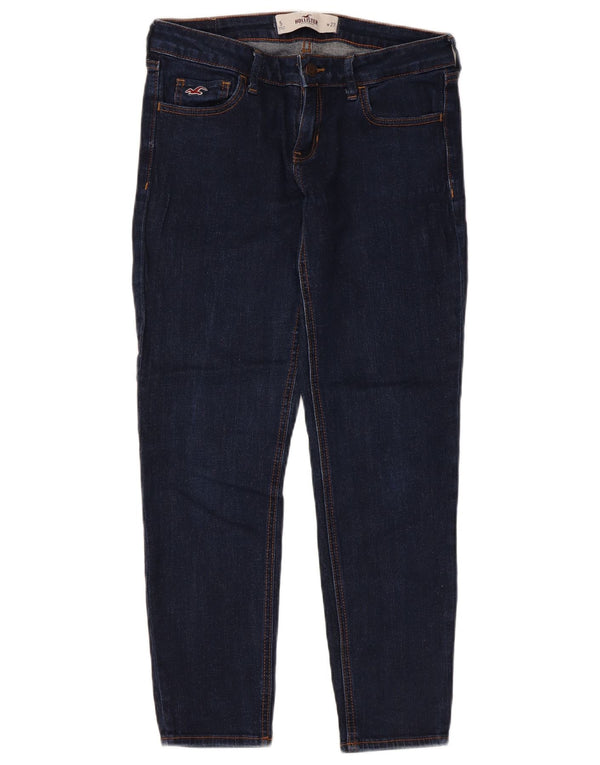 Blugi Hollister pentru femei Crop Slim US 5 Small W27 L25 Bumbac bleumarin