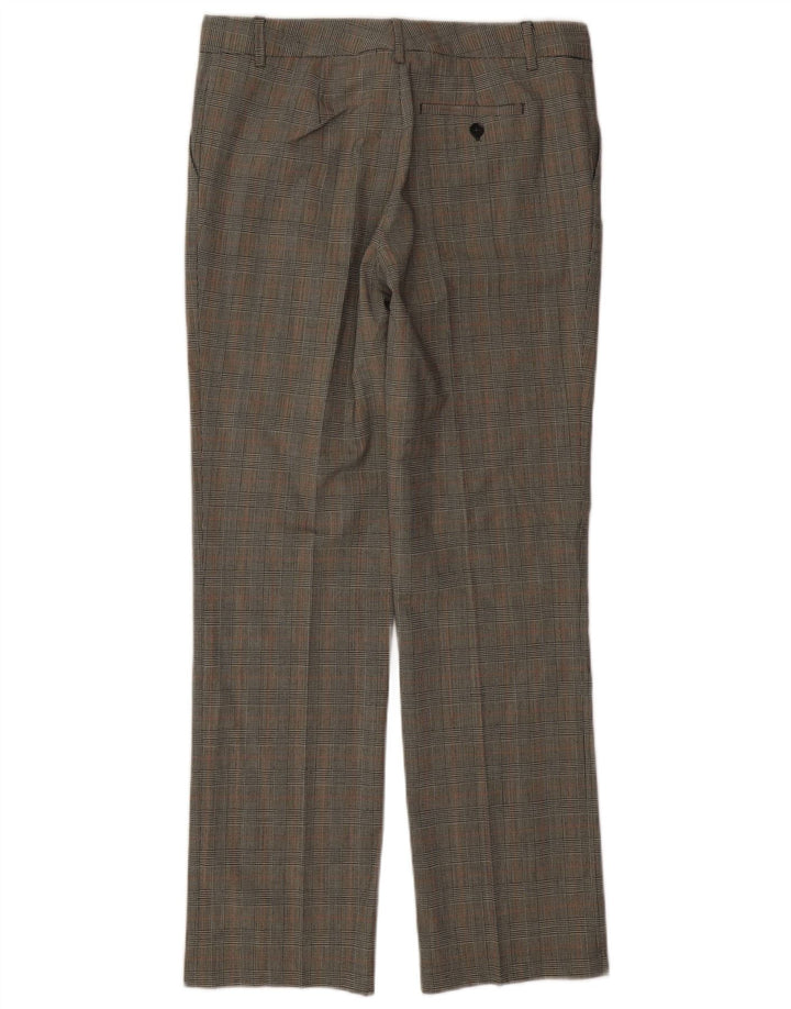 Pantaloni de costum drepți pentru femei Zara L32 L31 Gri Houndstooth Classic