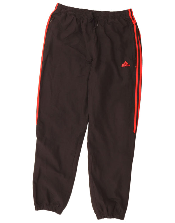 Pantaloni de trening pentru bărbați Adidas Pantaloni de jogging, mari, negru, poliester