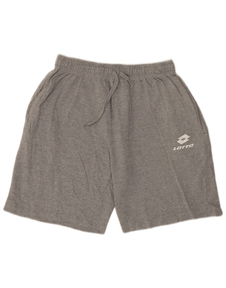 Pantaloni scurți sport pentru bărbați Lotto XL bumbac gri