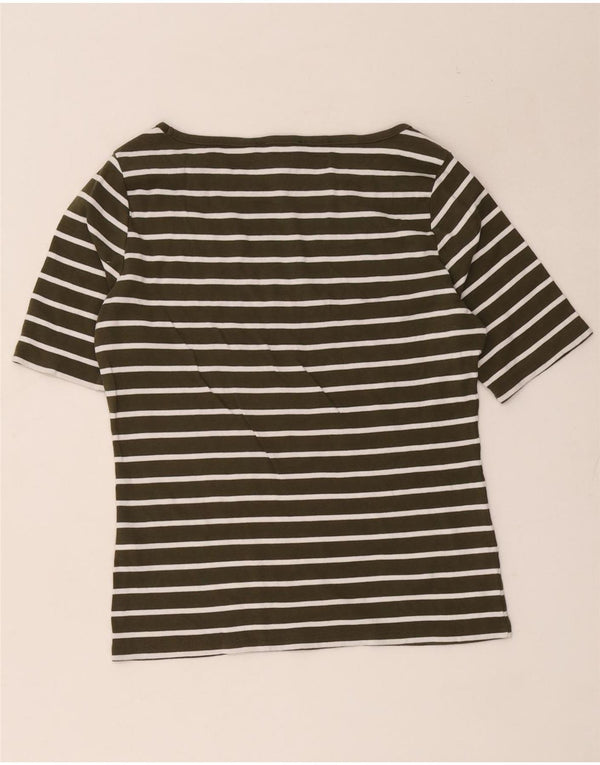 Tricou Tommy Hilfiger pentru damă Top UK 14 mare bumbac cu dungi kaki