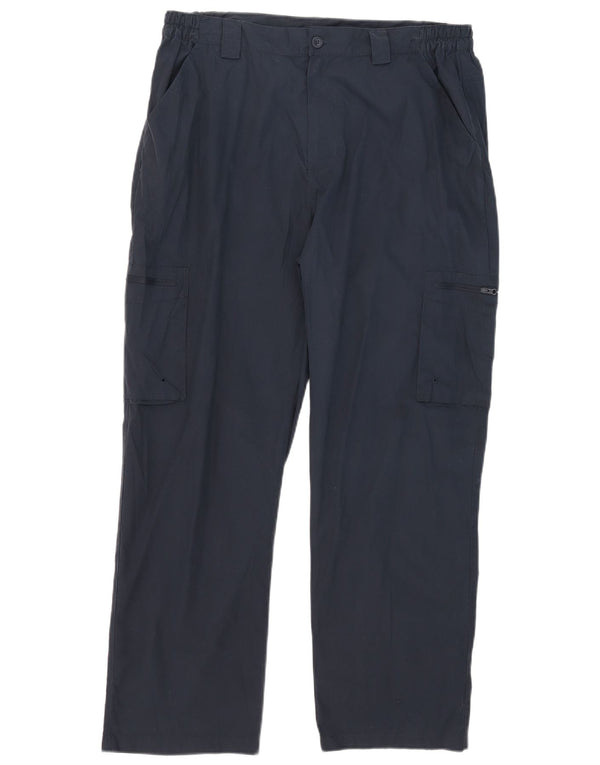 Pantaloni cargo drepti pentru bărbați Mountain Warehouse L36 L29 Poliester bleumarin