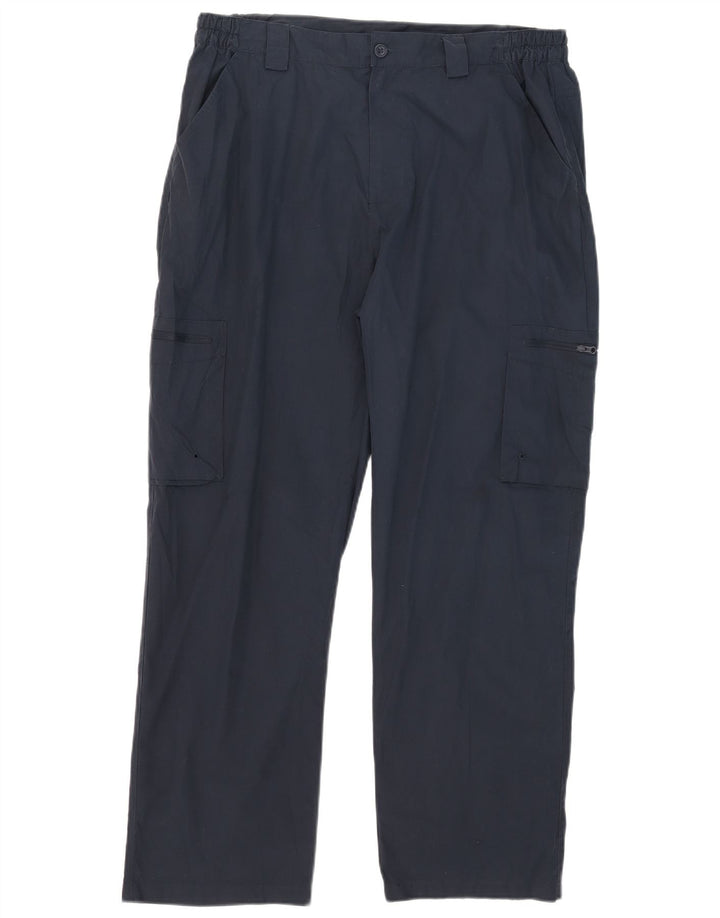 Pantaloni cargo drepti pentru bărbați Mountain Warehouse L36 L29 Poliester bleumarin