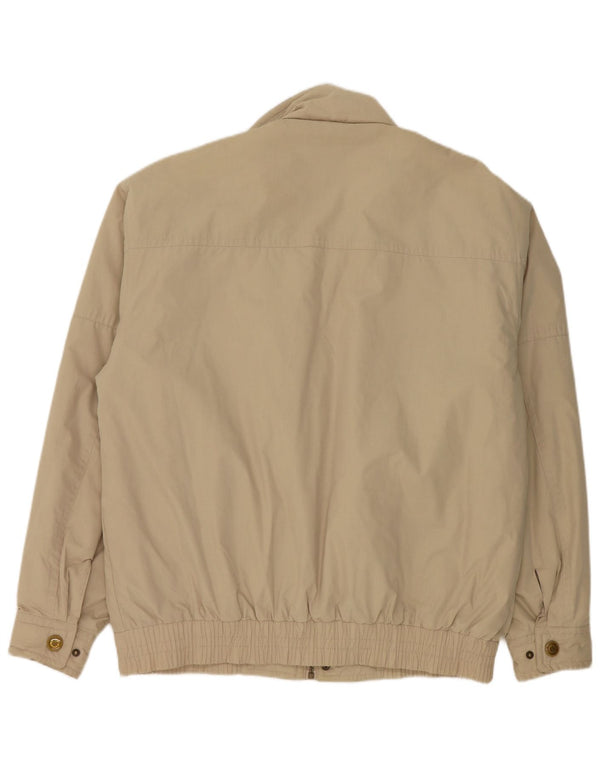 Bomber vintage pentru bărbați UK 42 XL Bej Poliester color bloc