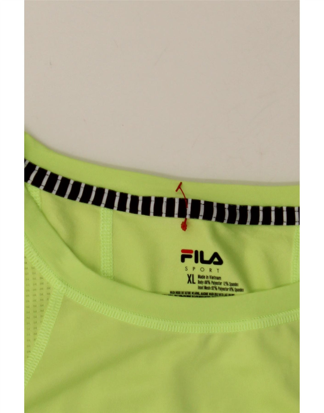 FILA Womens T-Shirt Top UK 18 XL Green Polyester Vintage Fila and Second-Hand Fila from Messina Hembry 