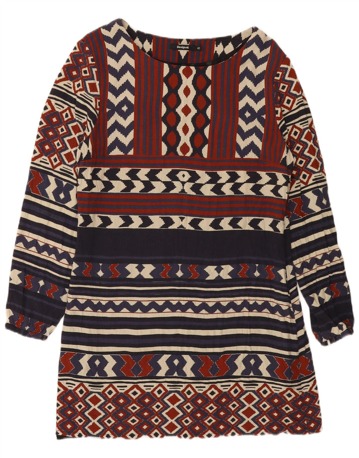 DESIGUAL Rochie A-Line pentru femei EU 42 mare, multicoloră, geometrică