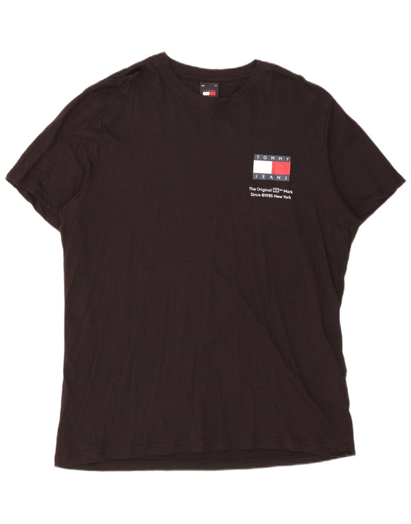 Tricou pentru bărbați Tommy Hilfiger Top XL bumbac negru
