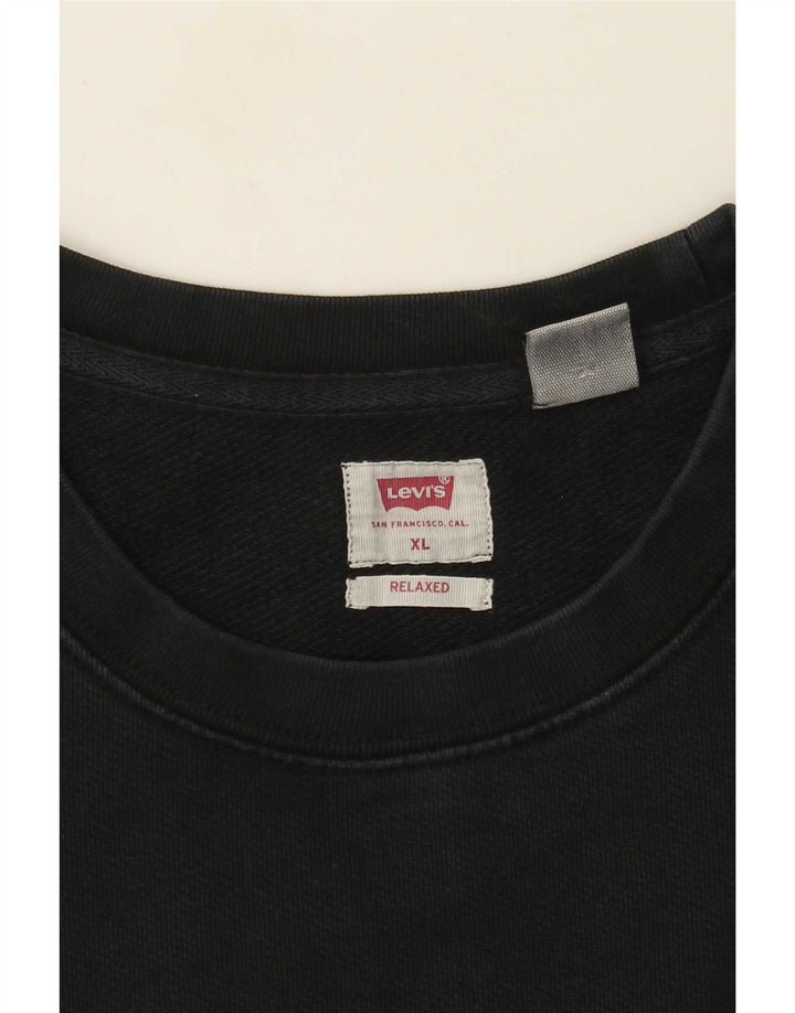 Pulover pentru bărbați Levi's Relaxed Fit, XL, negru