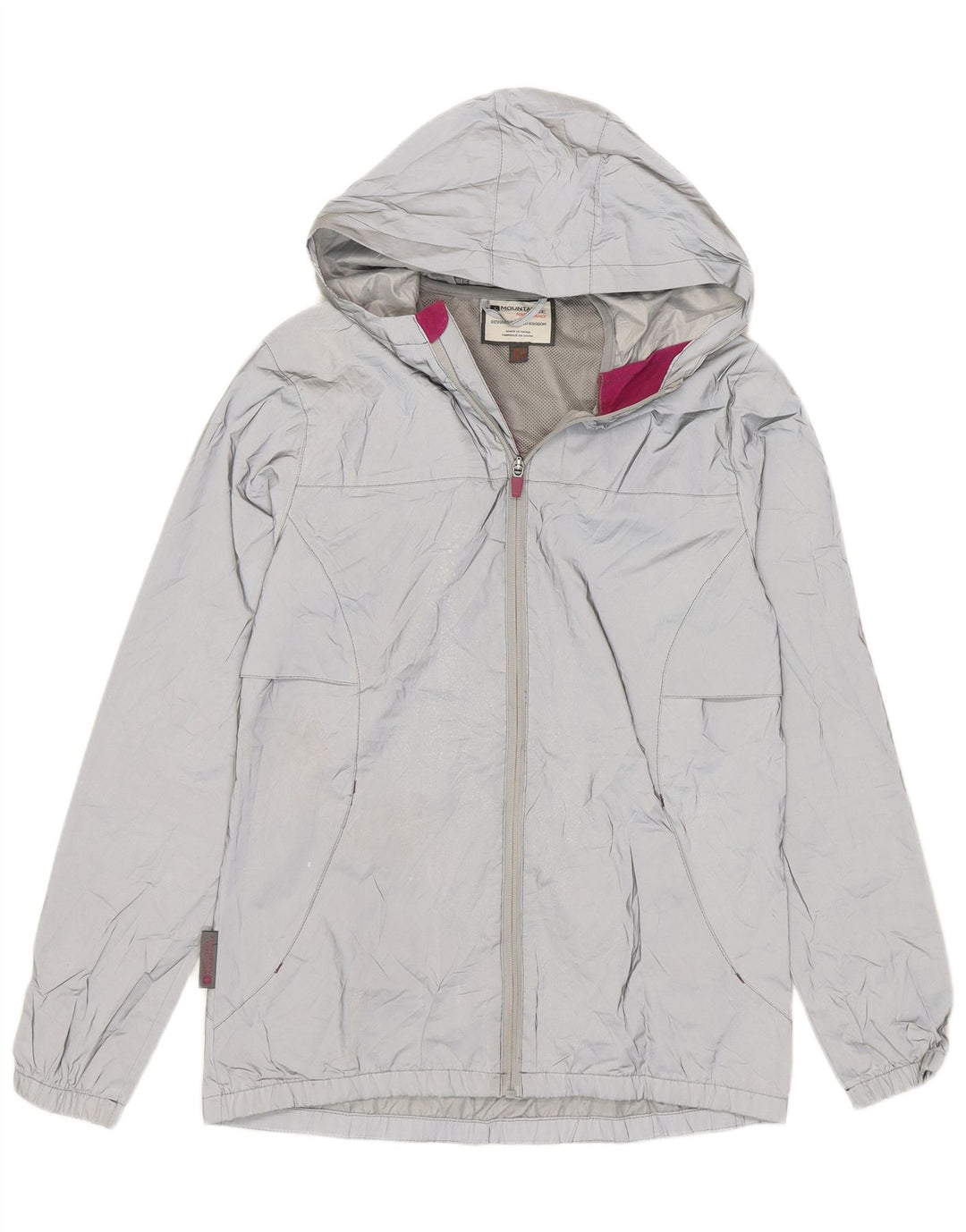 Jachetă de ploaie cu glugă pentru femei Mountain Warehouse UK 12 Medium Gri Poliester