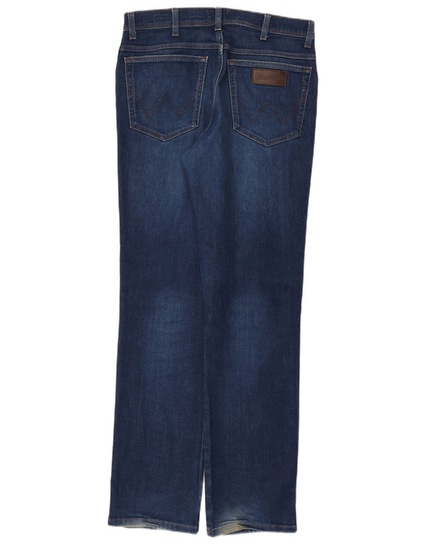 Blugi drepte pentru bărbați Wrangler Texas W34 L34 bumbac bleumarin