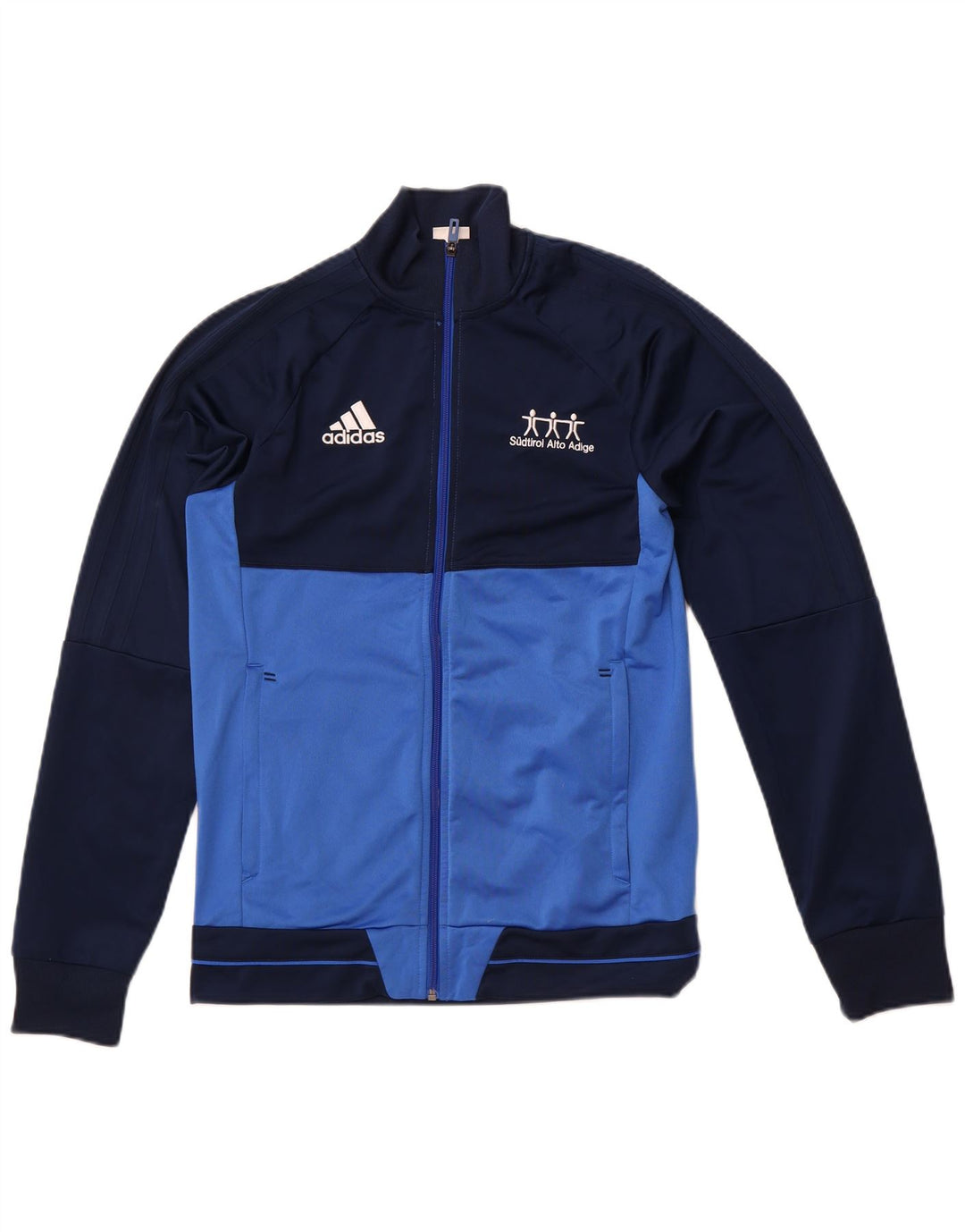 Jachetă de trening pentru bărbați ADIDAS, albastru mic, poliester color bloc
