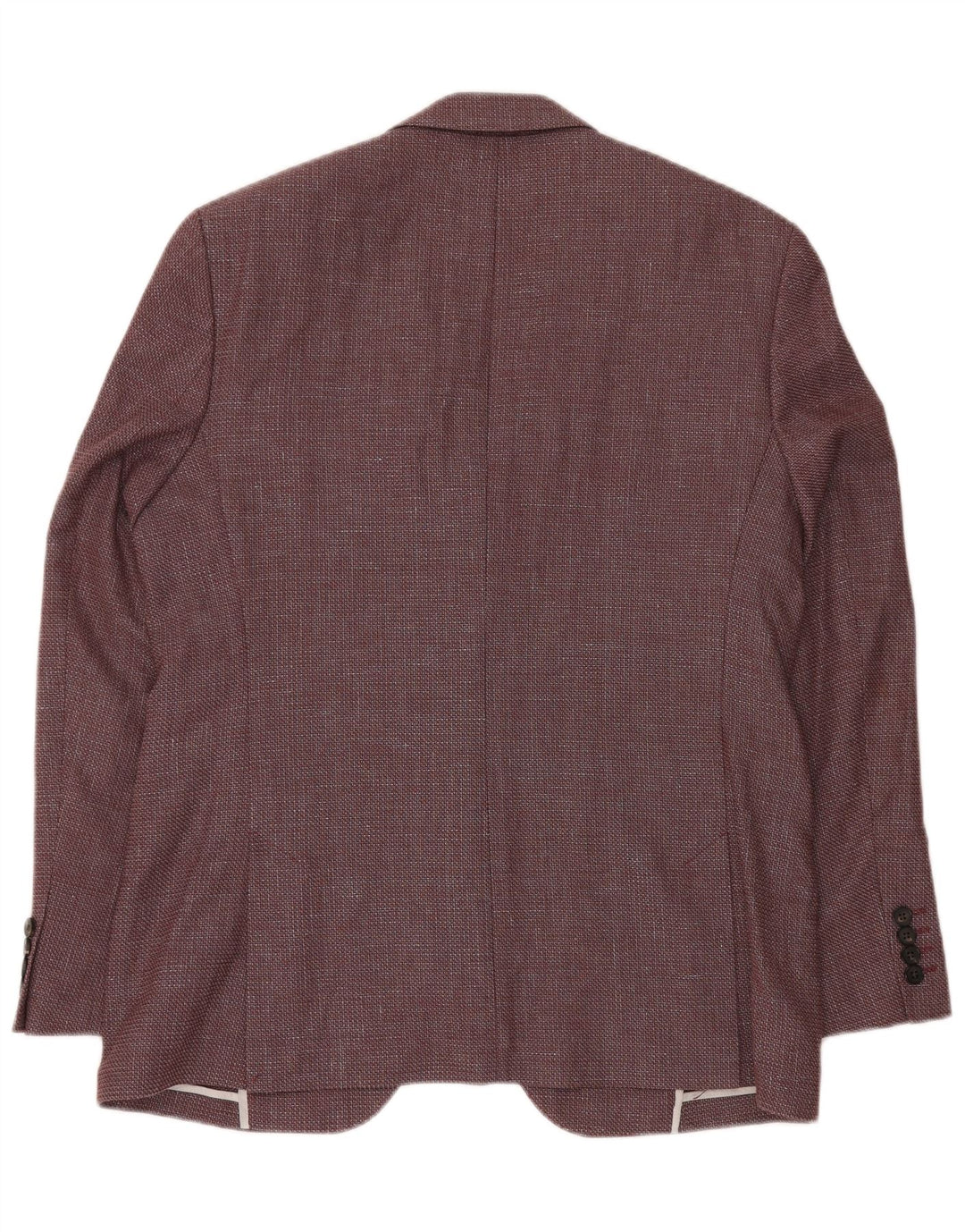 Jachetă pentru bărbați cu 2 nasturi JAEGER UK 42 XL Lână chevron burgundă