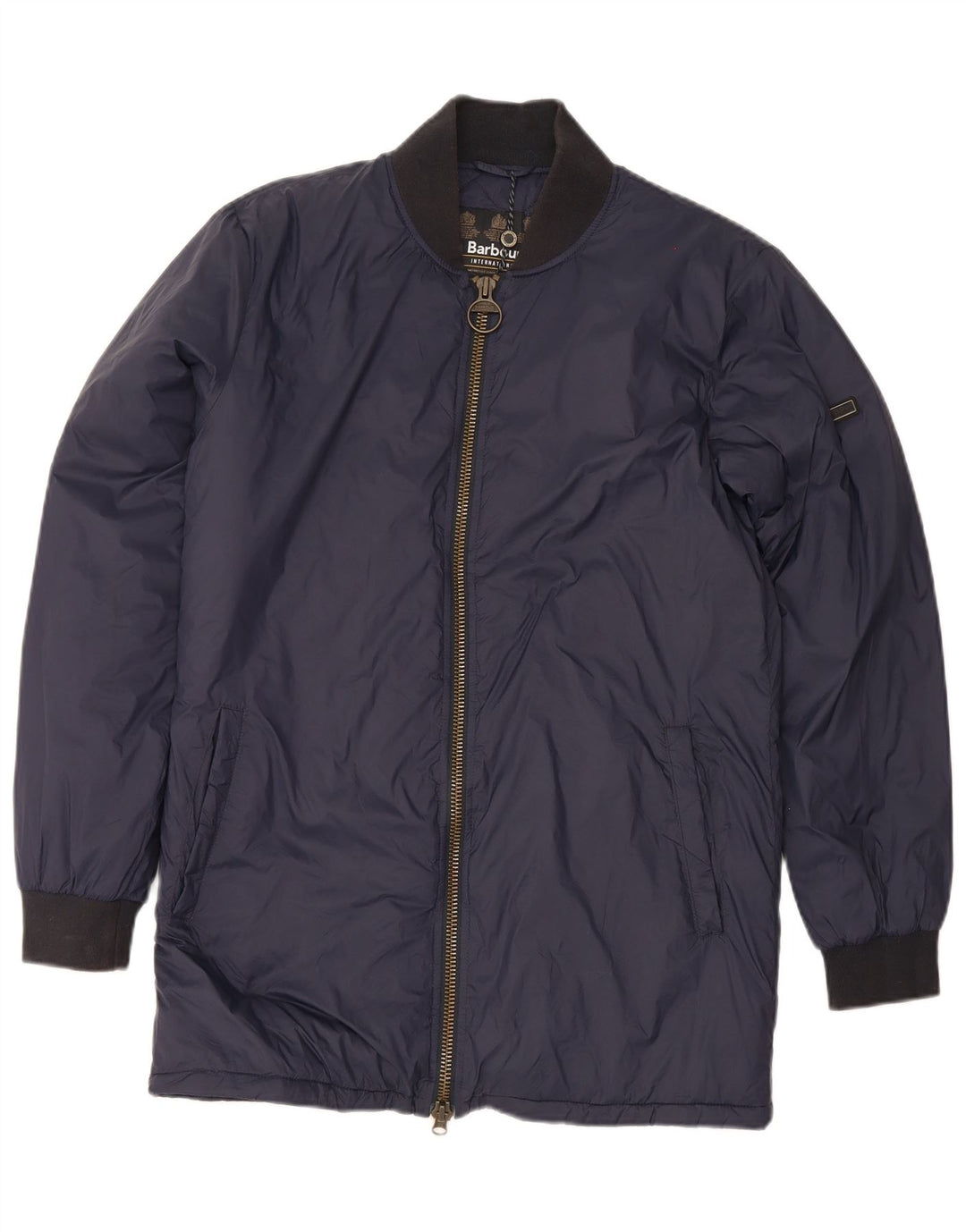 Jachetă căptușită pentru bărbați Barbour UK 36 Small Bluemarin Colorblock Poliamidă