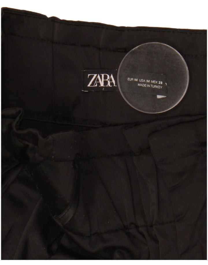 Pantaloni cargo pentru femei Zara Joggeri Medium L28 L26 Negru