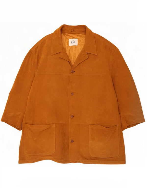 Jachetă de piele pentru bărbați Scout UK 44 2XL Bej