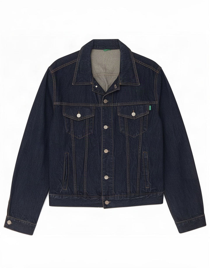 Jachetă de blugi pentru femei Benetton UK 18 XL bleumarin