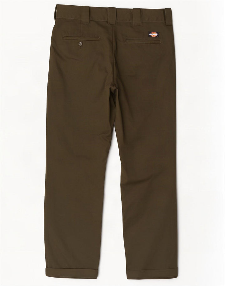 Pantaloni chino slim drepti pentru bărbați Dickies L34 L32 Kaki Poliester